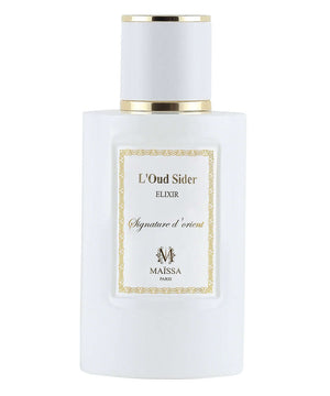 Alt Tag: Luxurious L'Oud Sider perfume by Maison Maïssa, 100ML, unisex, floral and woody notes, at the5thscent. Elegant and exclusive fragrance.