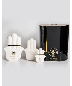 Luxurious PRECIOUS STONES EDITION BOX PROTOCOLE by Maison Maïssa, exclusive and elegant elixir with spicy notes, from the5thscent.