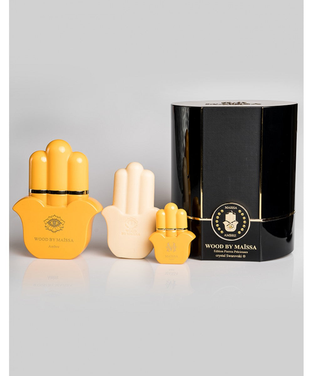 Luxurious PRECIOUS STONES EDITION BOX WOOD BY MAISSA by Maison Maïssa, exclusive oriental amber fragrance from the5thscent.