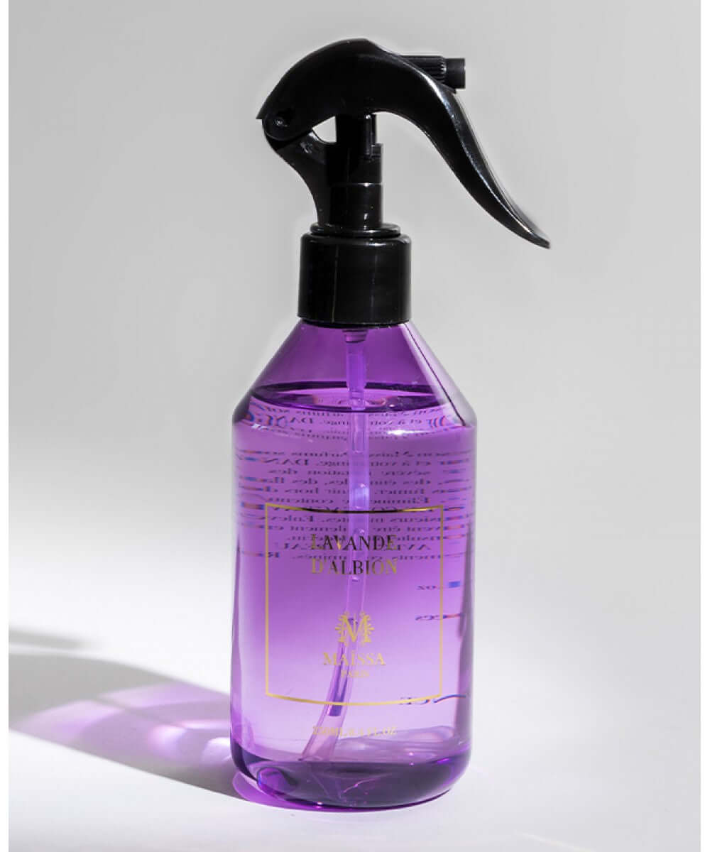 Luxurious LINEN & HOME FRAGRANCES LAVANDE L ALBION by Maison Maïssa, elegant lavender scent by the5thscent, enhancing your home.