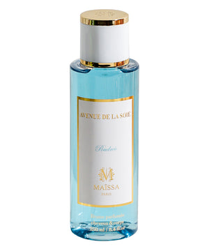 Luxurious AVENUE DE LA SOIE (250ml) by Maison Maïssa, an elegant, exclusive unisex scent of bergamot, patchouli, and amber from the5thscent.