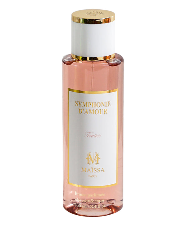 SYMPHONIE D AMOUR (250ml) by Maison Maïssa, a luxurious fruity fragrance, offering elegance and exclusivity, available at the5thscent.