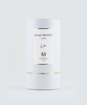 Luxurious fragrance bottle of MAGIC MOMENT by Maison Maïssa, an elegant and exclusive scent, featured at the5thscent.