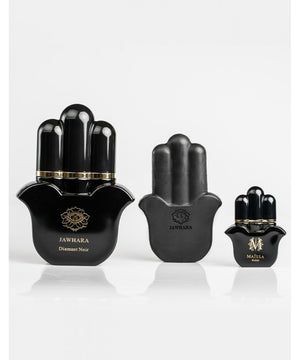 Luxurious PRECIOUS STONES EDITION BOX JAWHARA by Maison Maïssa, an oriental scent from the5thscent with black diamonds, elegant design.