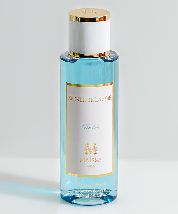 Discover the luxury of Maison Maïssa with AVENUE DE LA SOIE (250ml), a refined blend of bergamot and patchouli at the5thscent boutique.
