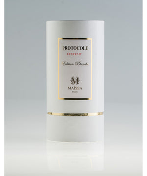 Luxurious PROTOCOLE elixir by Maison Maïssa, blending spicy herbaceous notes with intoxicating Bulgarian rose, highlighted by the5thscent.