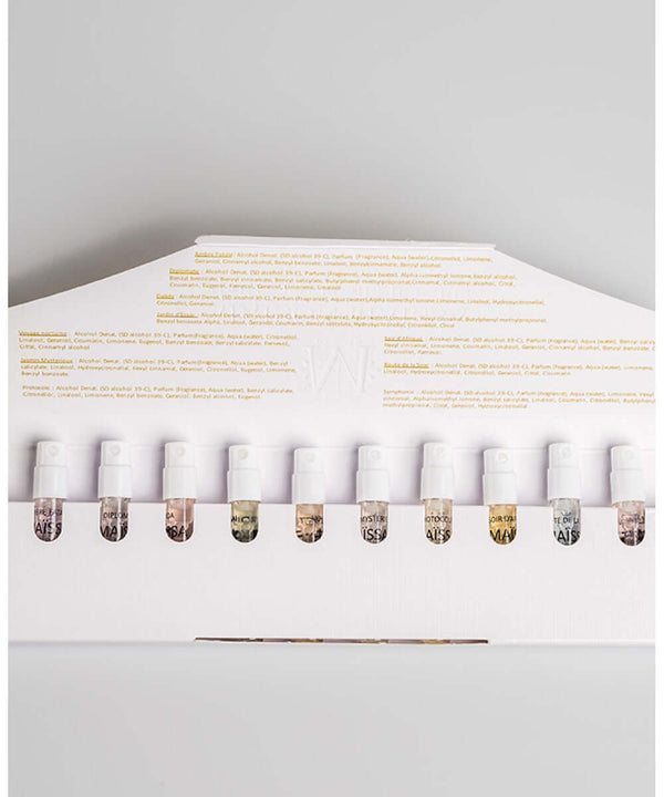 Alt Tag: Maison Maïssa KIT ECHANTILLON N2 sample perfumes, featuring Ambre Fatal and others. Discover luxurious scents by the5thscent.