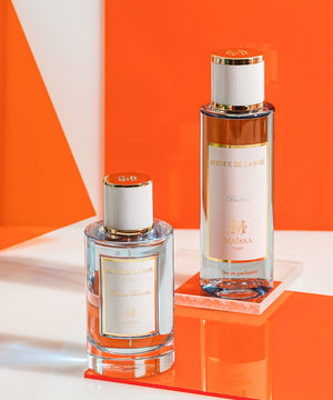 Luxurious AVENUE DE LA SOIE (250ml) by Maison Maïssa, a woody oriental fragrance, exclusive at the5thscent, displayed elegantly.