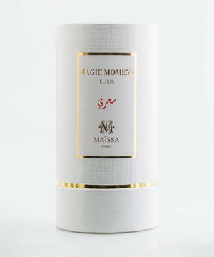 Luxurious MAGIC MOMENT (50ml) perfume bottle by Maison Maïssa, featuring oriental and amber notes, available at the5thscent.