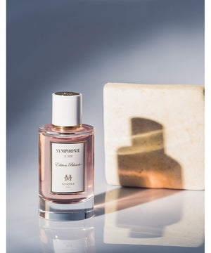 Alt Tag: SYMPHONIE by Maison Maïssa, luxurious and elegant fruity fragrance bottle, featured at the5thscent, exudes exclusive allure.