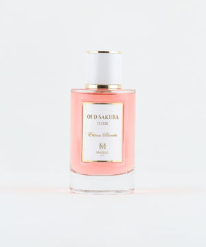 Luxurious COFFRET TOSCANE OUD SAKURA by Maison Maïssa in a sleek bottle, offering an elegant, oriental fragrance from the5thscent collection.