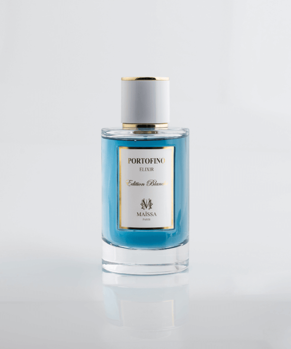 Luxurious COFFRET TOSCANE SOLEIL DE PORTOFINO fragrance by Maison Maïssa, featuring the5thscent Edition Blanche, elegant unisex aroma.