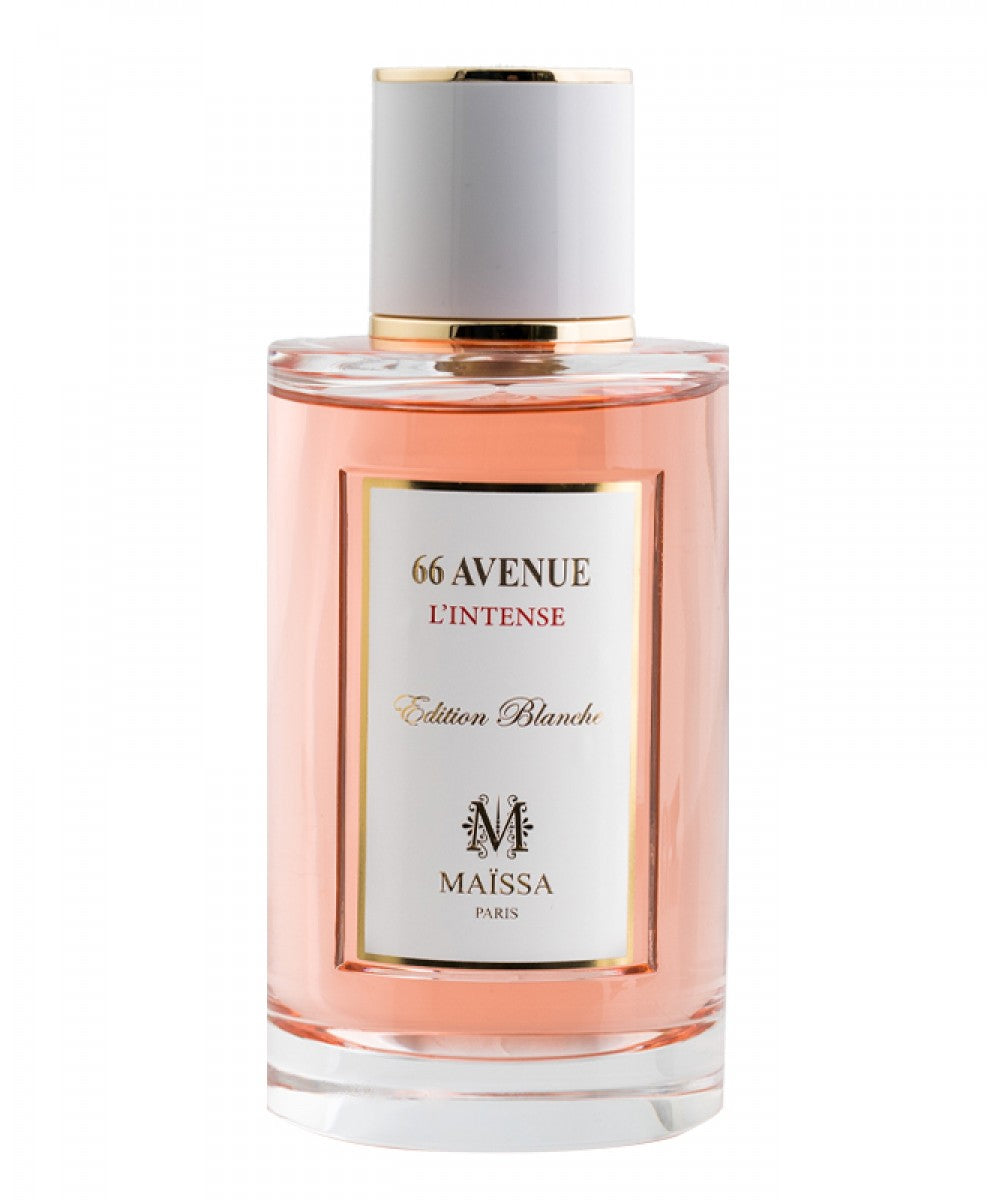 Luxurious 66 AVENUE (200ml) by Maison Maïssa, an elegant fragrance blending white wood, jasmine, and saffron, available at the5thscent.