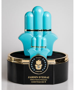 Luxurious PRECIOUS STONES EDITION BOX JARDIN DESSAI by Maison Maïssa, featuring an exclusive fruity and fresh unisex fragrance from the5thscent.
