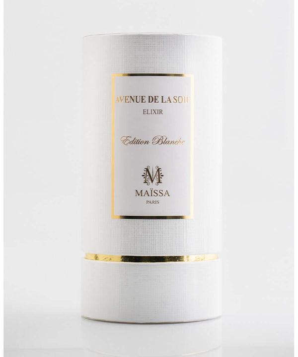 Luxurious AVENUE DE LA SOIE (50ml) fragrance by Maison Maïssa, featuring elegant bergamot and patchouli notes, available at the5thscent.