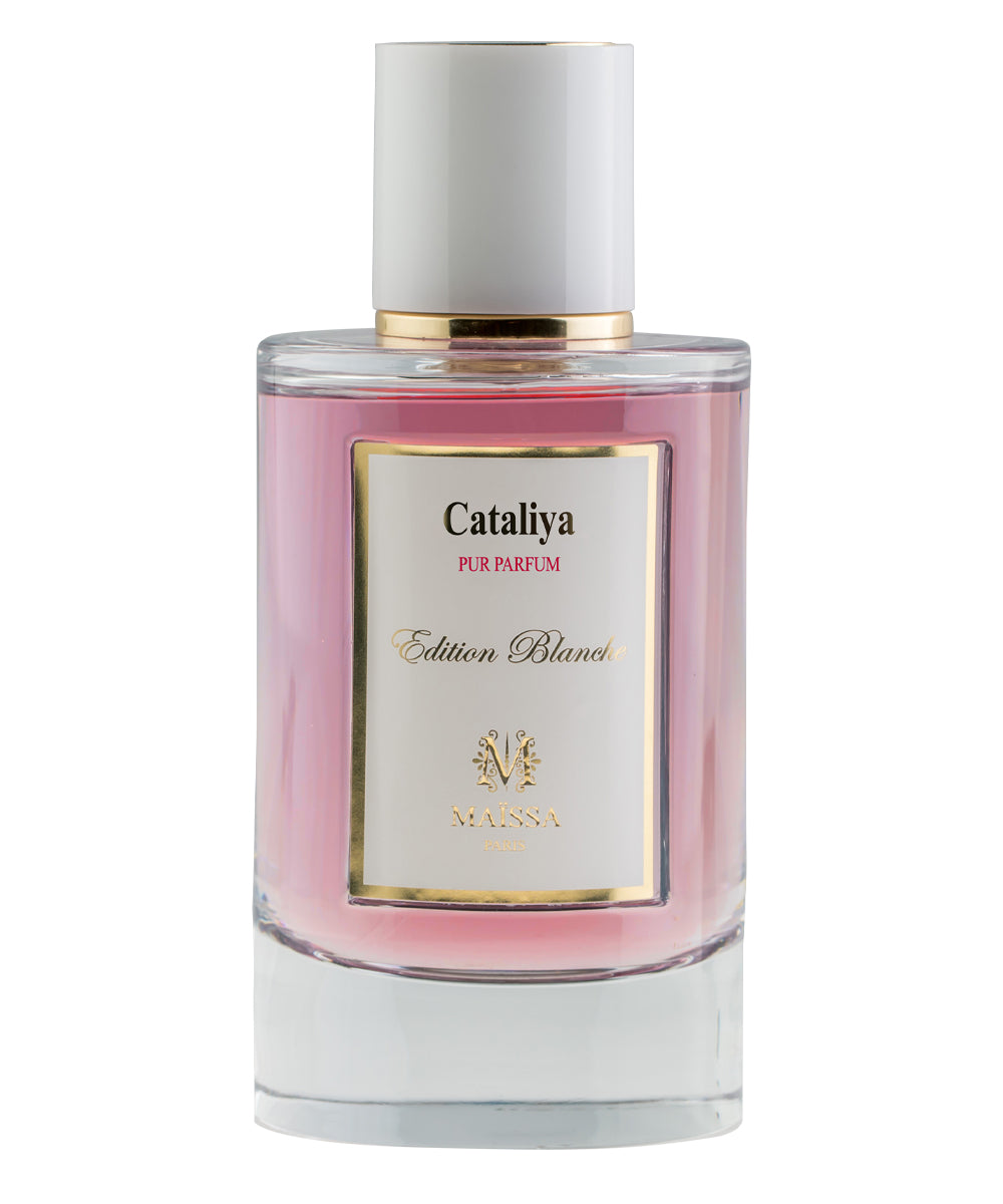 Luxurious and elegant CATALIYA by Maison Maïssa, a unisex fragrance available at the5thscent, embodies warmth with citrus and vanilla notes.