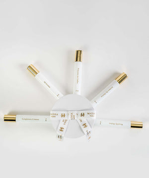 Luxurious BESTSELLERS BOXES- gift box featuring Maison Maïssa's Symphonie, Wood by Maïssa, elegant 20ml perfumes by the5thscent.