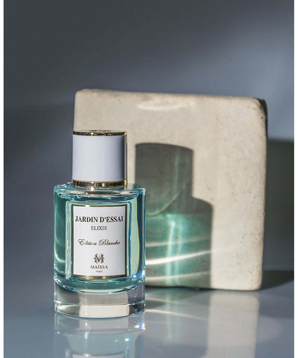 Luxurious bottle of JARDIN DESSAI (50ml) by Maison Maïssa, an elegant unisex fragrance, showcased by the5thscent.