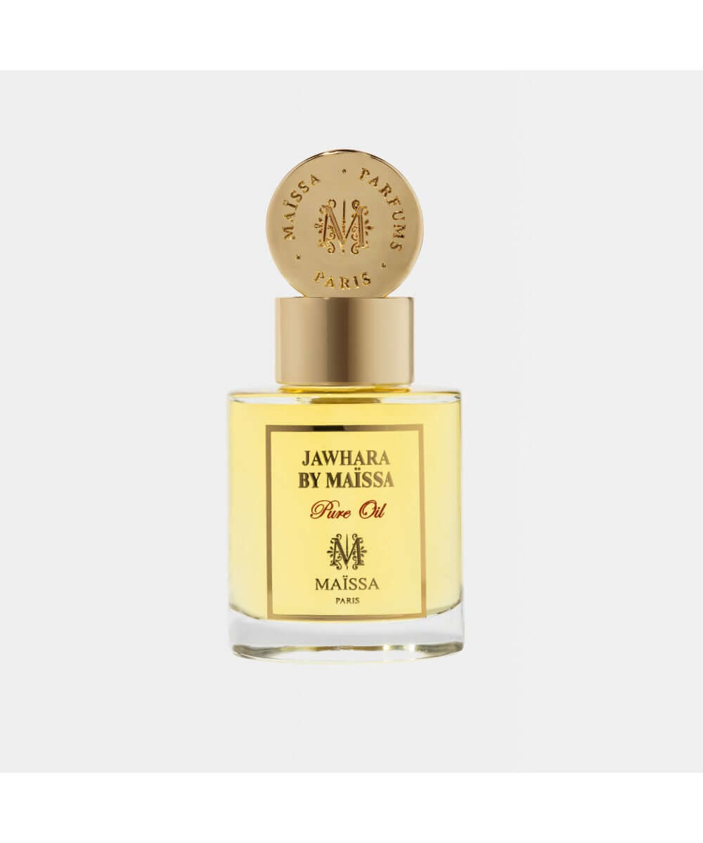 PURE OIL JAWHARA BY MAÏSSA perfume by Maison Maïssa, luxurious and elegant with oriental woody notes, showcased in an exclusive glass bottle.