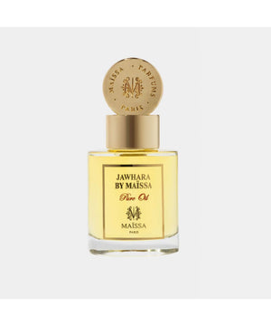 PURE OIL JAWHARA BY MAÏSSA perfume by Maison Maïssa, luxurious and elegant with oriental woody notes, showcased in an exclusive glass bottle.