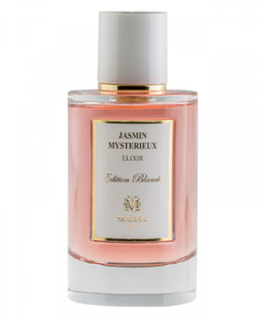 Alt Tag: Exquisite bottle of Jasmin Mysterieux by Maison Maïssa, a luxurious floral scent available at the5thscent for elegant allure.