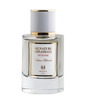 Luxurious SIGNATURE DIPLOMATE (50ml) perfume bottle by Maison Maïssa, highlighting a unisex amber floral scent for the5thscent connoisseurs.