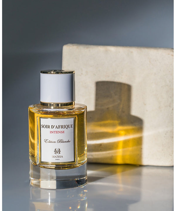 Luxurious SOIR DE AFRIQUE (50ml) perfume by Maison Maïssa and the5thscent, featuring rich oriental notes with elegant spice accents.