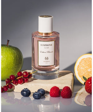 Alt Tag: SYMPHONIE fragrance by Maison Maïssa, an elegant, fruity, and refined scent, showcased by the5thscent. Luxurious and exclusive.
