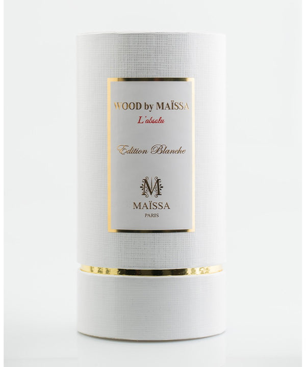 Luxurious packaging of WOOD BY MAISSA (50ml) by Maison Maïssa at the5thscent, embodying an elegant and exclusive oriental fragrance.