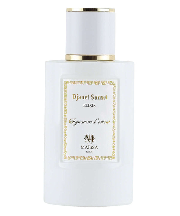 Luxurious DJANET SUNSET – Extrait de Parfum 100ml by Maison Maïssa, exclusively at the5thscent. An elegant unisex oriental fragrance.
