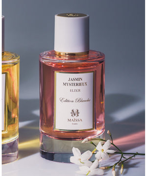 JASMIN MYSTERIEUX by Maison Maïssa, an elegant floral perfume with bergamot and patchouli, exclusively at the5thscent.