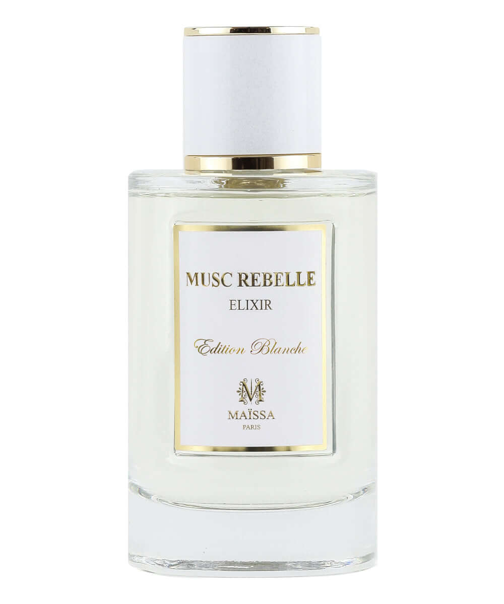 MUSC REBELLE by Maison Maïssa, an exclusive unisex fragrance, blends musk, rose, jasmine for elegant luxury. Available at the5thscent.