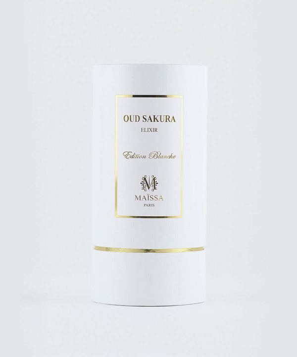 Luxurious Oud Sakura fragrance by Maison Maïssa, capturing oriental elegance, showcased exclusively at the5thscent.