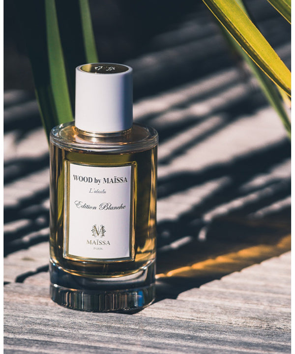 Luxurious Wood Santal – Maison Maissa perfume bottle by the5thscent, capturing elegant and exotic woody fragrance essence.