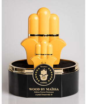 Luxurious PRECIOUS STONES EDITION BOX WOOD BY MAISSA with Maison Maïssa's amber fragrance elegance, exclusively at the5thscent.