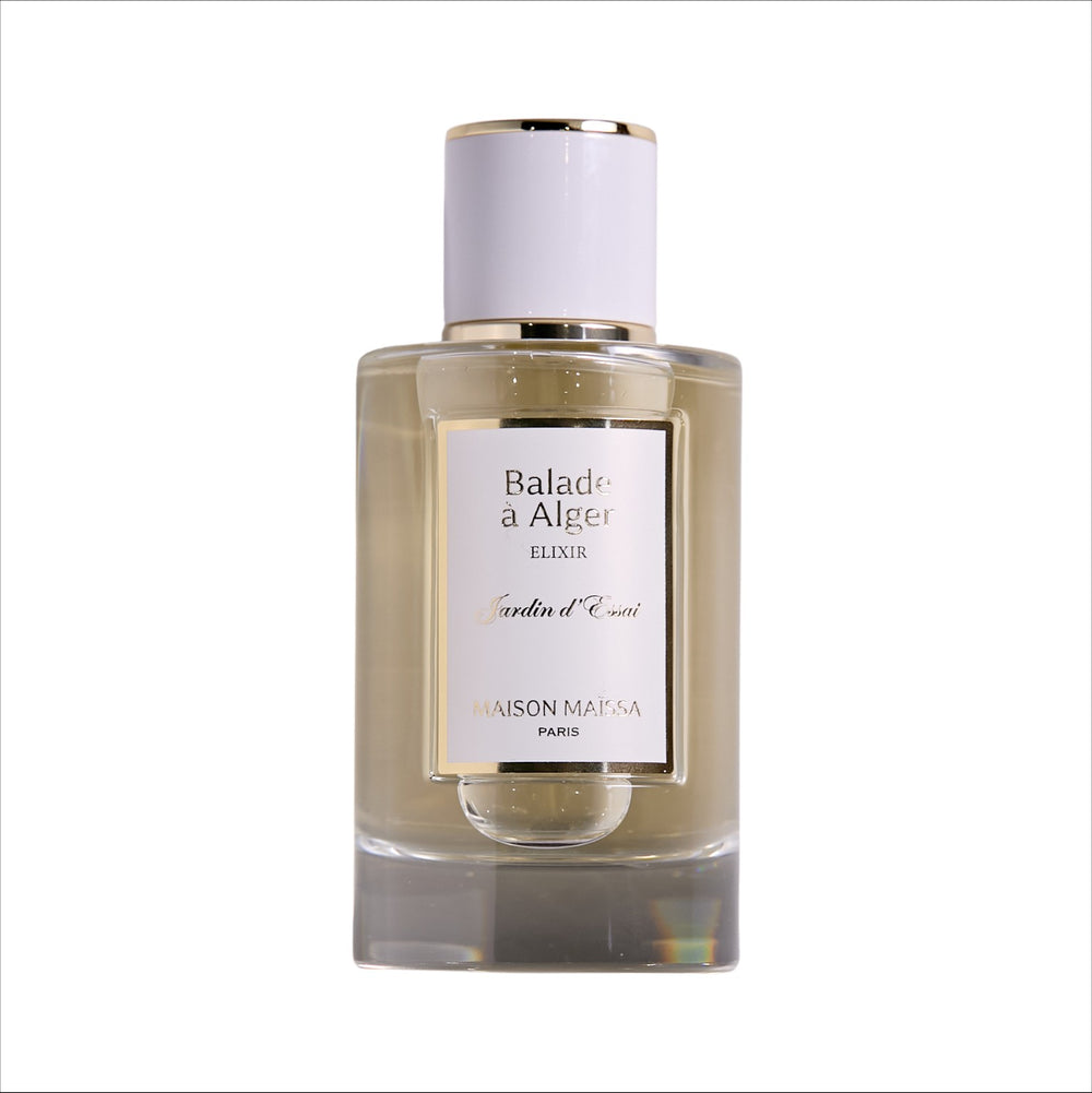 Balade à Alger Elixir by Maison Maïssa perfume bottle on a white background