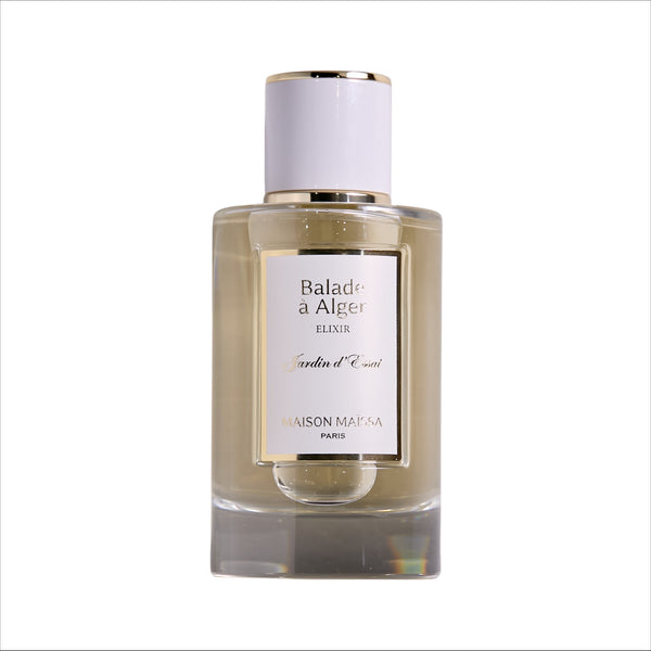 Balade à Alger Elixir by Maison Maïssa perfume bottle on a white background