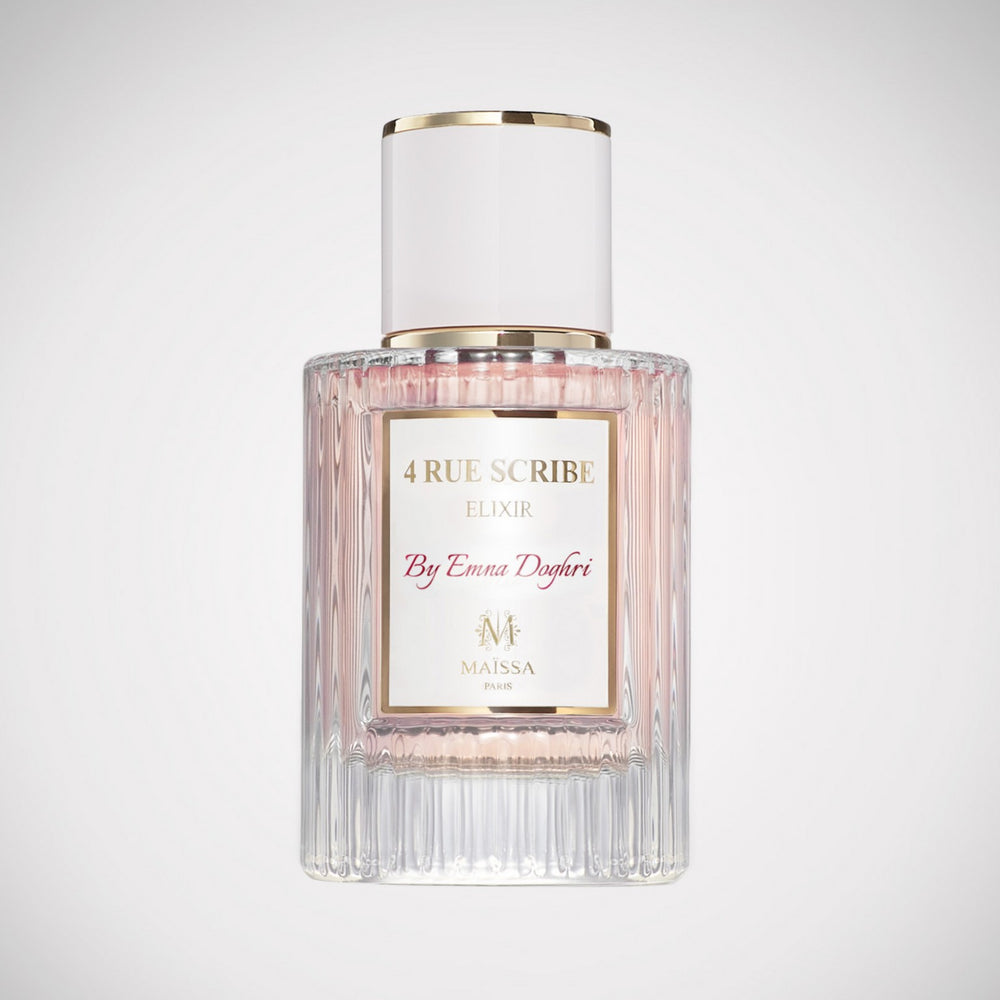 Maison Maïssa 4 Rue Scribe 50ml Elixir perfume bottle on white background