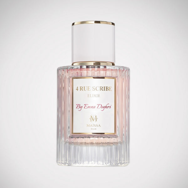Maison Maïssa 4 Rue Scribe 50ml Elixir perfume bottle on white background