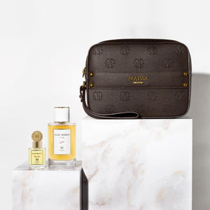 Magic Moment Toscane gift set with brown Maïssa bag, 100ml perfume and 15ml Pure Oil