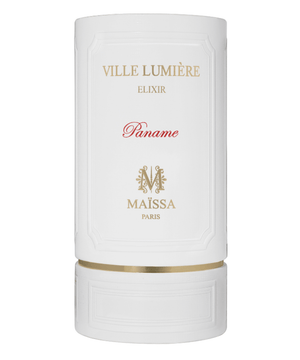 Luxurious VILLE LUMIÈRE fragrance by Maison Maïssa, exclusive to the5thscent, featuring elegant woody and marine notes.