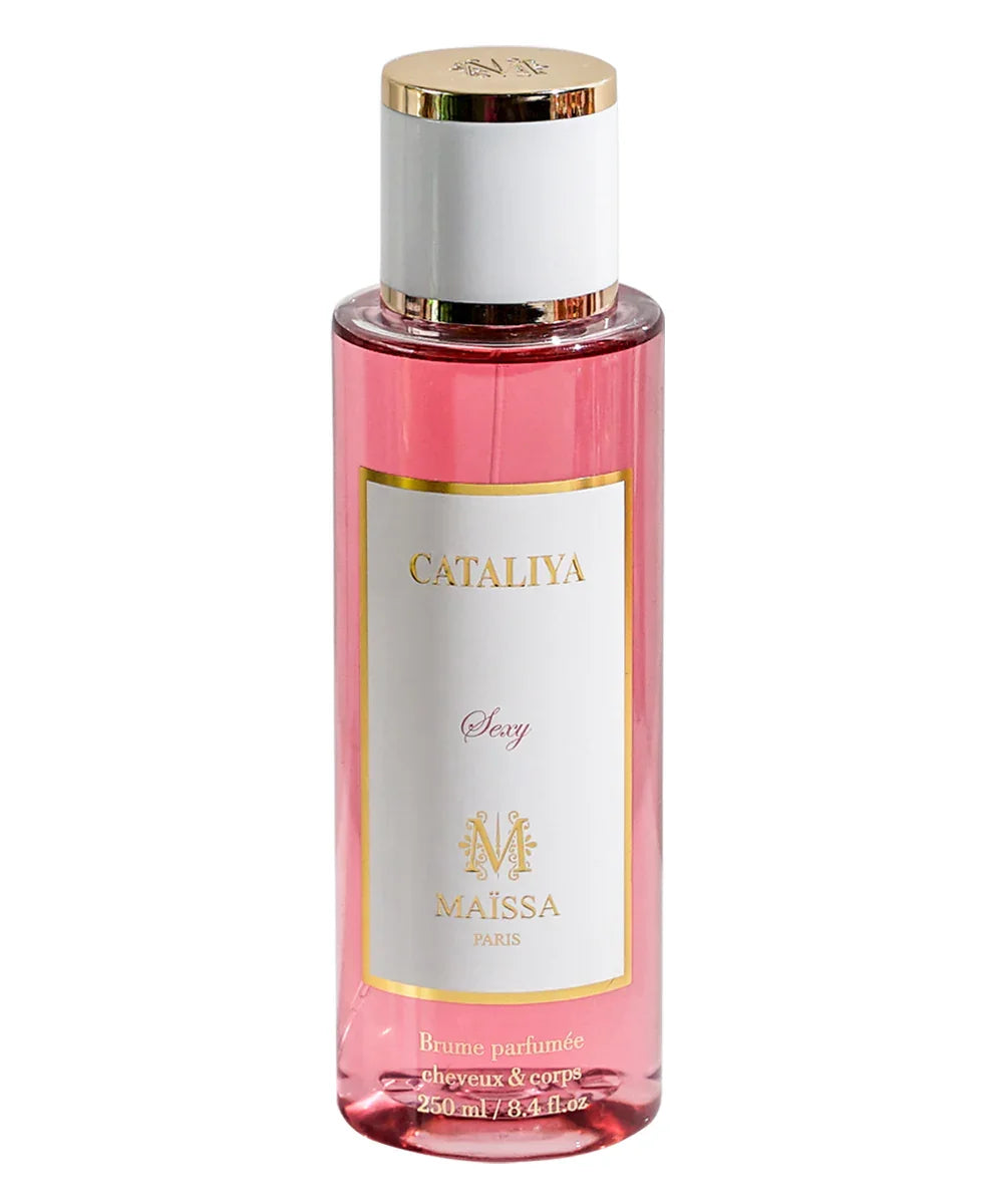 Cataliya Sexy Maïssa Paris scented body and hair mist bottle, 250ml pink liquid