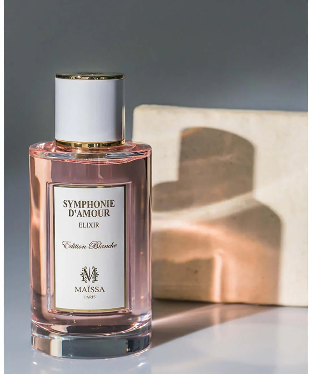 Maïssa Paris Symphonie D'Amour Elixir Edition Blanche perfume bottle with pink liquid